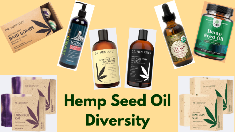 Hemp Seed Oil products are growing in popularity and diversity.